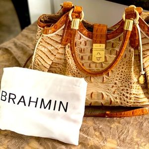 Elisa Satchel Brahmin. Their most popular bag